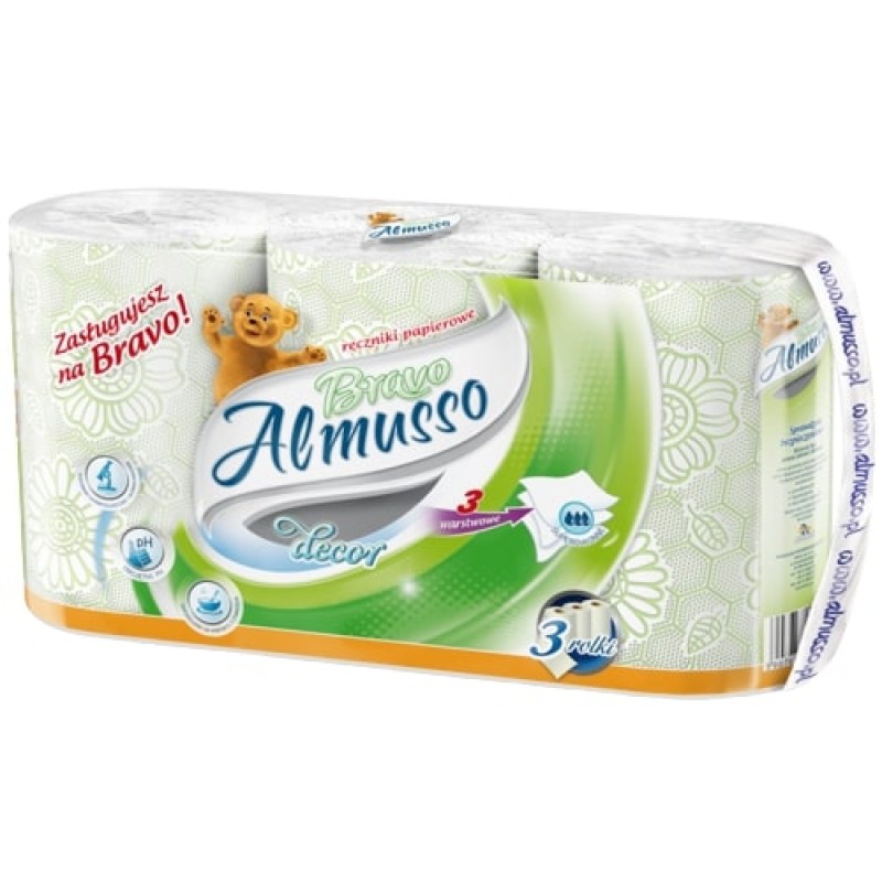 Popieriniai rankšluosčiai ALMUSSO BRAVO 3 sl                                                         